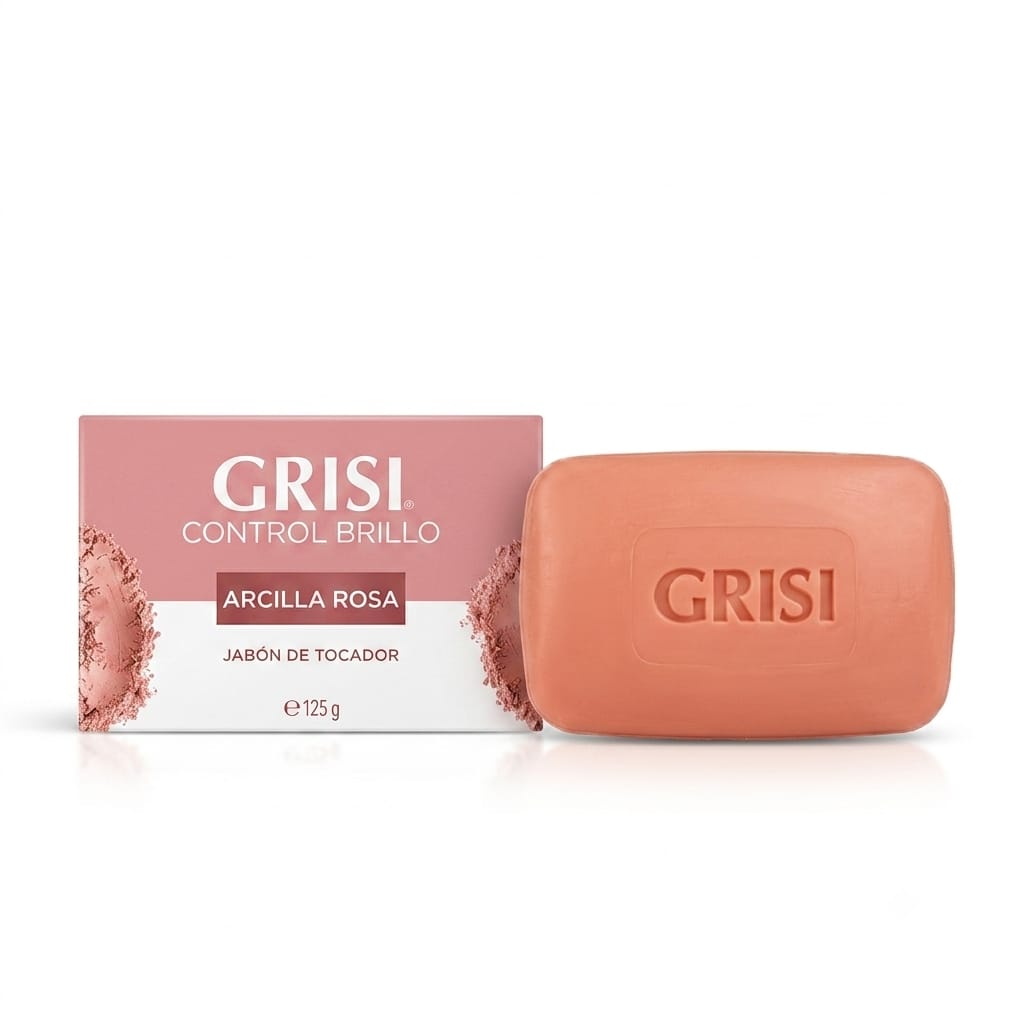 GRISI JABON - ARCILLA ROSA CONTROL BRILLO