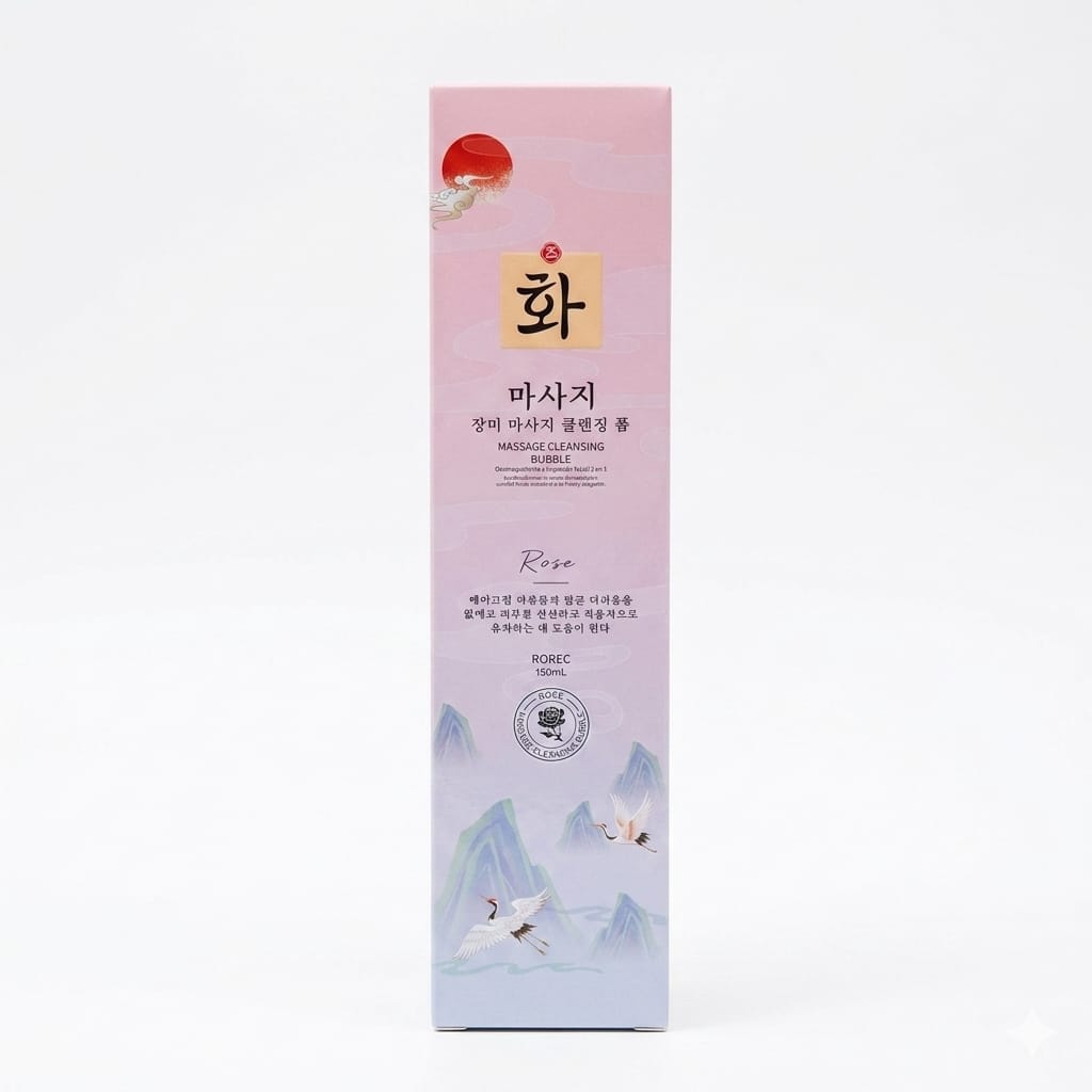 MASSAGE CLEANSING BUBBLE ROSE ROREC
