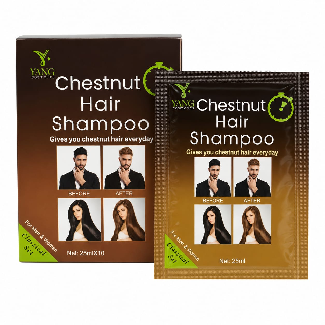 Chestnut - Shampoo Tinte Capilar (Castaño)